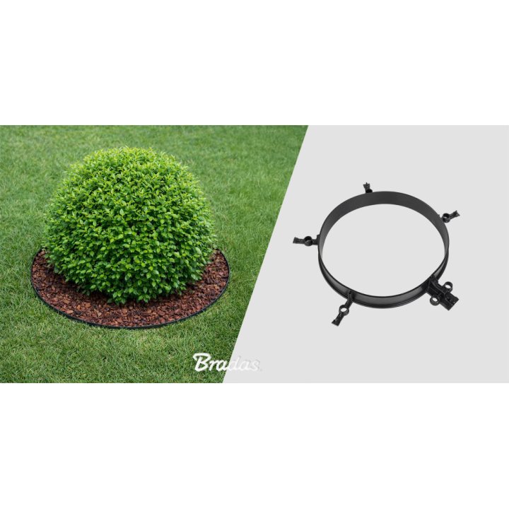 RIM-BORD LINEO bordură de grădină neagră 100/45 mm