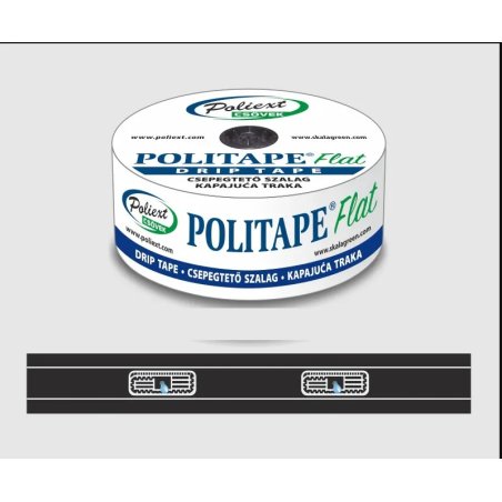 Bandă de picurare Poliflat 6 mil, 20 cm, 0,6 L / h, 3000 m. Promoție!