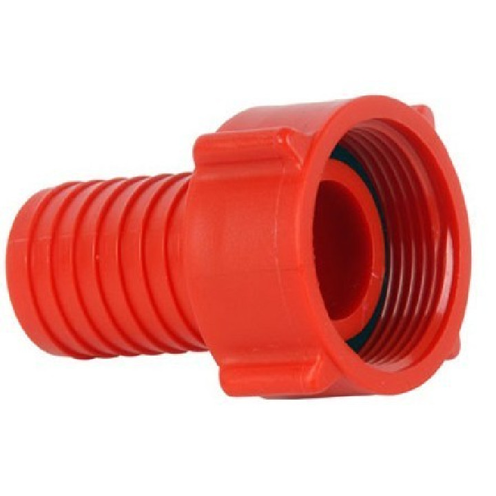 Cupla cu filet 3/4'' pentru furtun 1/2" (rosu)