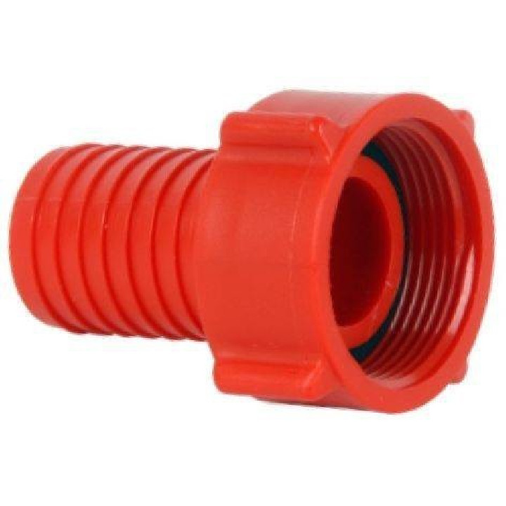 Cupla cu filet 3/4'' pentru furtun 3/4" (rosu)