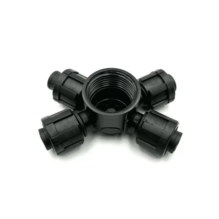 Ramificatie cruce pentru banda de picurare 17x1 FI