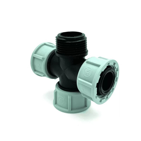 Electrovana manifold cruce 1" HHH x FE 3 x Olandez