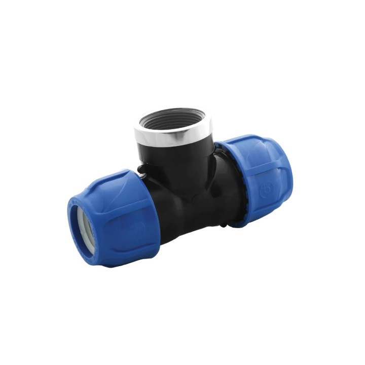 Teu compresiune KPE 25x1" FIx25 mm - fish-farm.ro