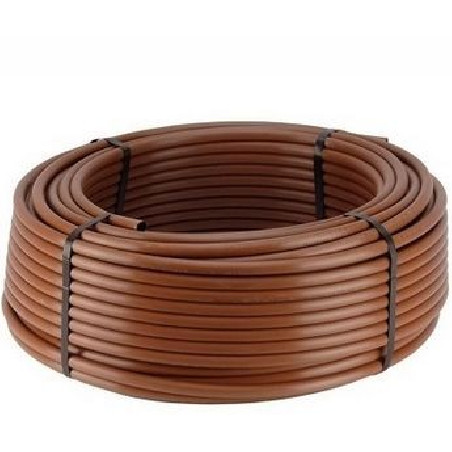 Țeavă de picurare maro pentru grădină DN20 mm 33 cm 2 l/h (50 m/rolă)
