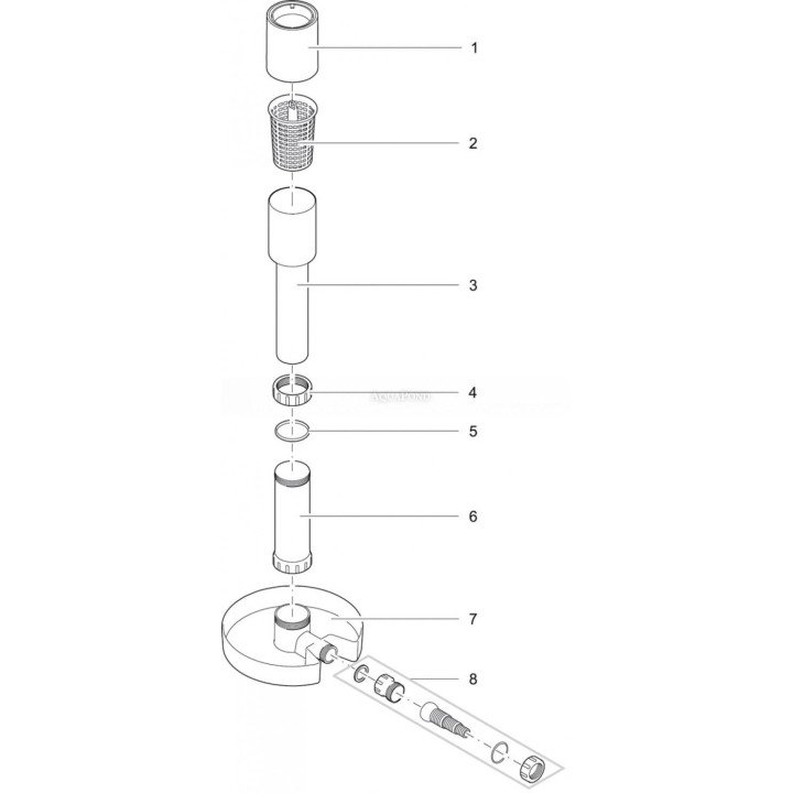 Osaga OSK02 profi álló skimmer + 14 cm kiemelő szár