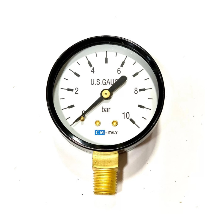 MANOMETRU HIDROFOR 50mm,1/4”, 0-10bar (radial)