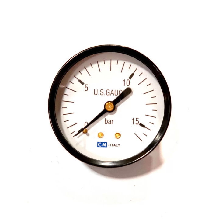 MANOMETRU HIDROFOR 50mm,1/4”, 0-10bar (axial)