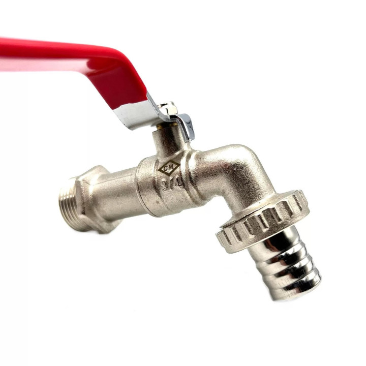 Robinet metalic cu bila pentru 1/2" furtun FI-FE 1/2" - fish-farm.ro