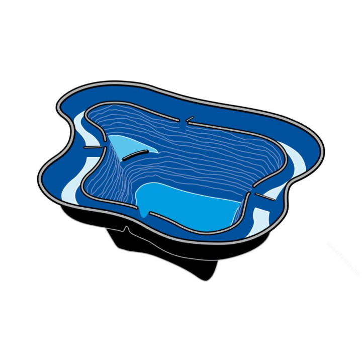 Bazin prefabricat de plastic CALMUS SIII 350 L