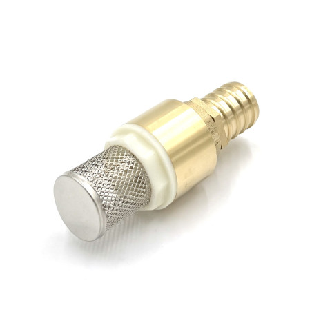 Sorb cu supapa de sens, din alama si sita inox 3/4" cu racord de furtun de 1 "