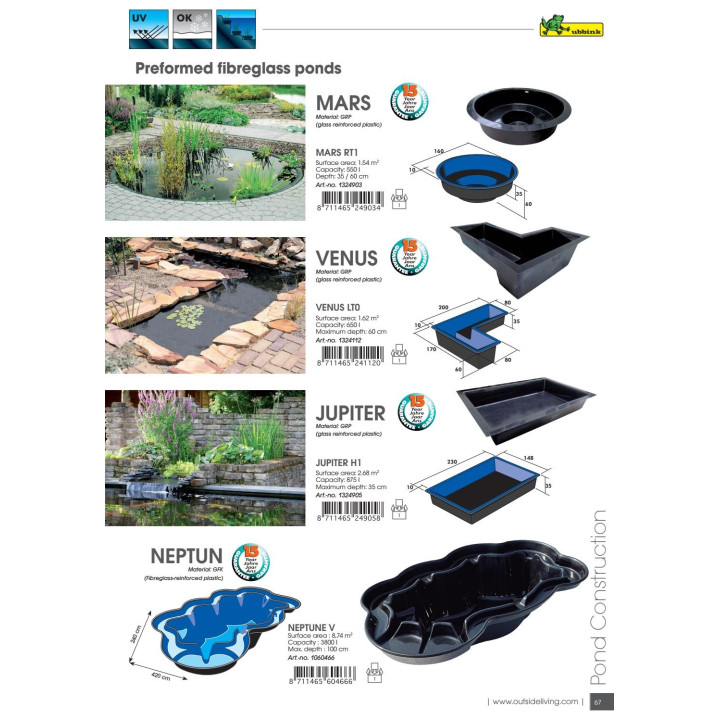 BAZIN PREFABRICAT DE PLASTIC NEPTUN V 3800 L