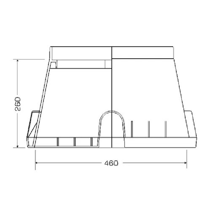 Cutie de vana dreptunghiulara Jumbo (PA) pentru sisteme de irigare