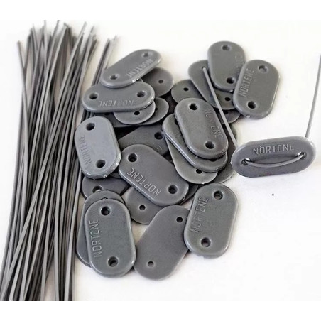 Fixare pentru plase de ecranare 26 buc/pachet + 4 m fir verde