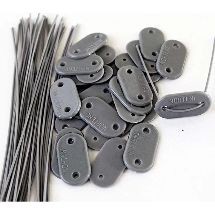 Fixare pentru plase de ecranare 26 buc/pachet + 4 m fir verde