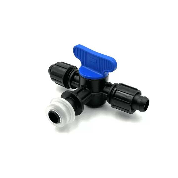 Robinet Layflat pentru tub de picurare. fish-farm.ro