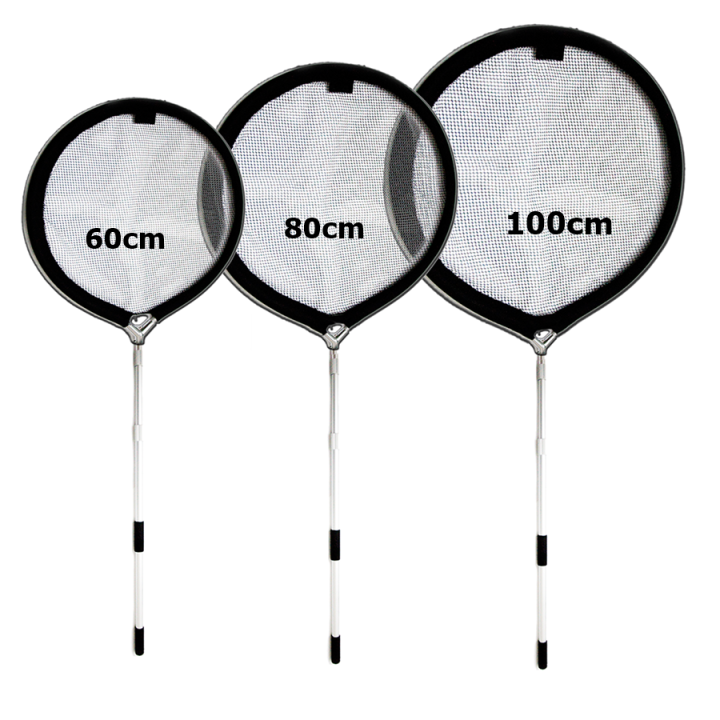 Minciog mare cu maner telescopic (60cm plasa, 160-300cm maner)