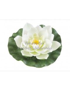 Floare de lotus alb plutitoare 17 cm (123586)   - fish-farm.ro