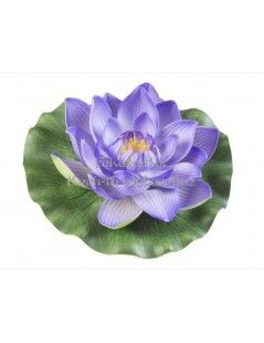 Floare de nufăr violet plutitoare 17 cm (123589) - fish-farm.ro