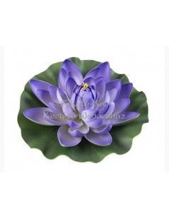Floare de nufăr violet plutitoare 28 cm (123593)  - fish-farm.ro