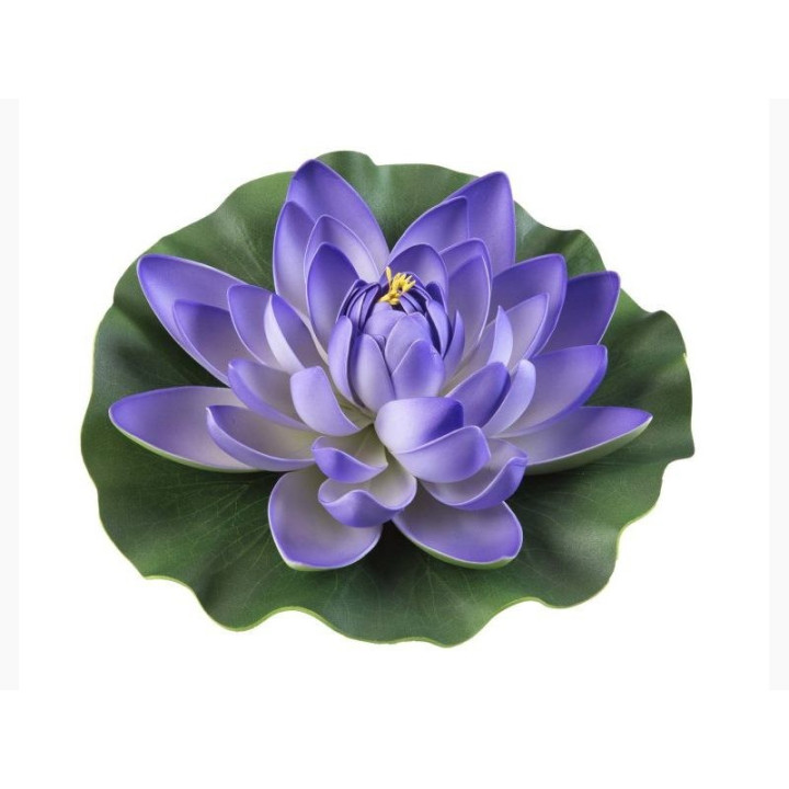 Floare de nufăr violet plutitoare 28 cm (123593)  - fish-farm.ro