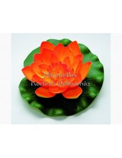 Floare de lotus portocaliu plutitoare 17 cm (123665) - fish-farm.ro
