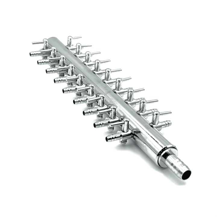 Distribuitor aer metalic cu 18 iesiri 4/6mm