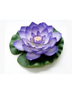 Floare de lotus violet plutitoare 20 cm (123670) - fish-farm.ro