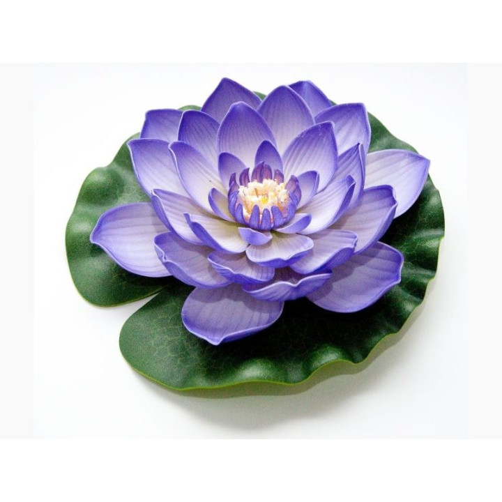 Floare de lotus violet plutitoare 20 cm (123670) - fish-farm.ro