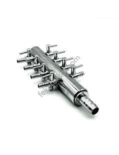 Distribuitor aer metalic cu 8 iesiri 4/6mm