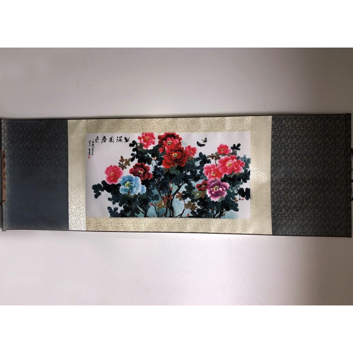 Rola de pânză tablou Bujor 135x35cm - fish-farm.ro