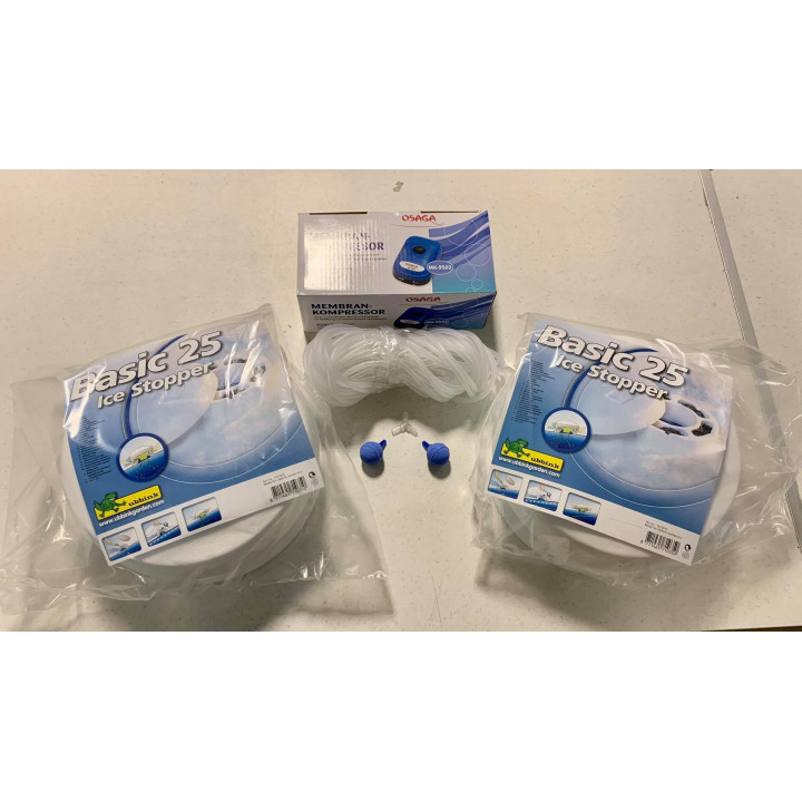 Téli befagyásgátló szett kerti tavakhoz  | fekete-koi.com