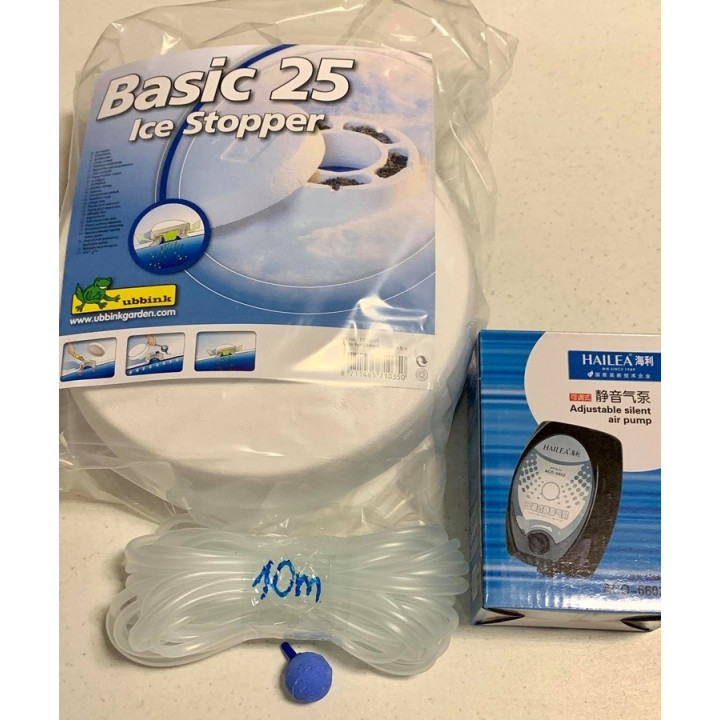 Copca polistiren antiinghet kit de iaz compresor - piatra - furtun