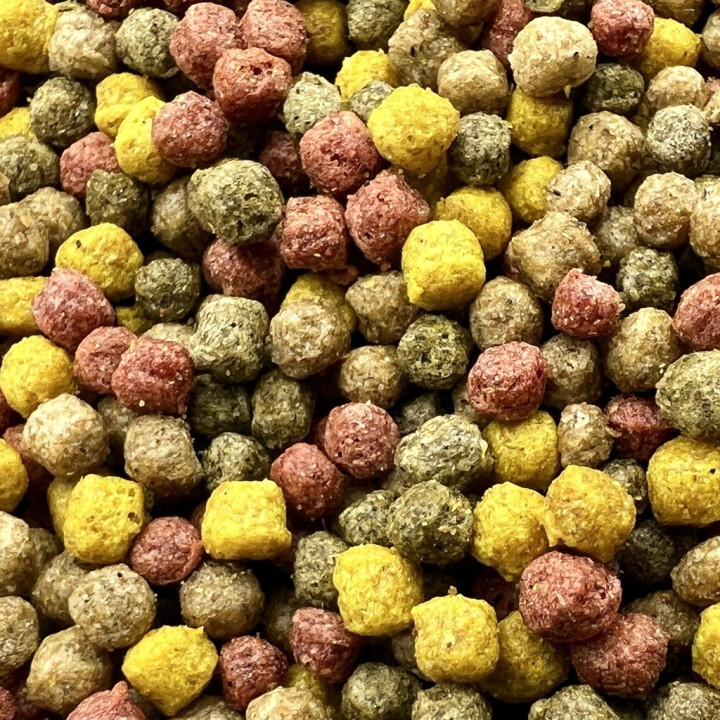 Hrana Allround Mix 3 mm ( rosu-maro-verde ) ( 1 kg )