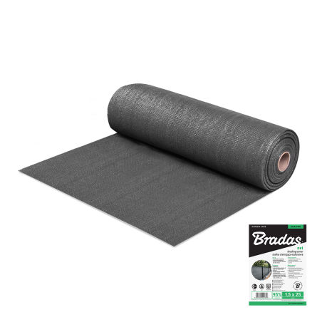 Plasa de umbrire GREYTEX 200 1,5 m x 10 m 95% gri antracit