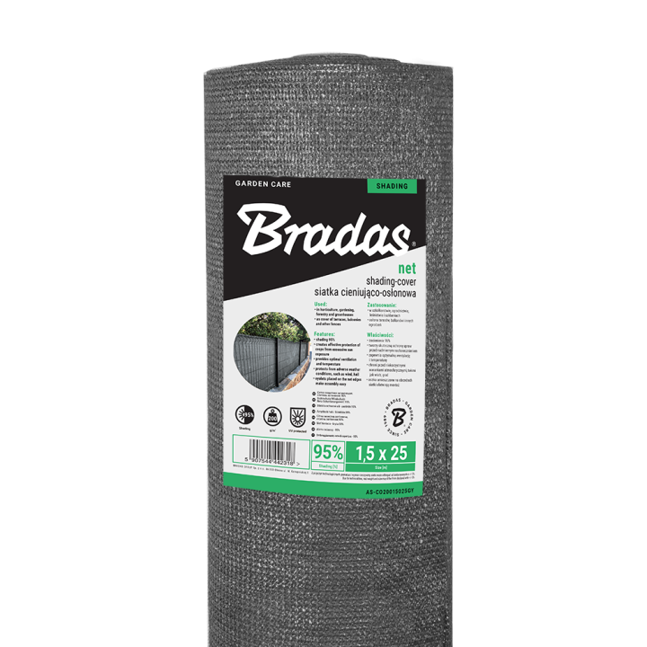 Plasa de umbrire GREYTEX 200 1,5 m x 50 m 95% gri antracit