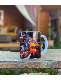 Rola de pânză tablou cu dragon 45x45cm  - fish-farm.ro