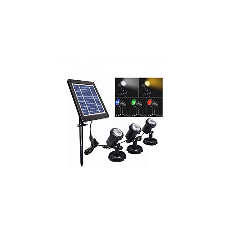 Iluminare iaz SL318C cu panou solar (rosu)