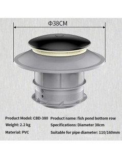 Sifon de pardoseala din beton 110/160mm (CBD-380)