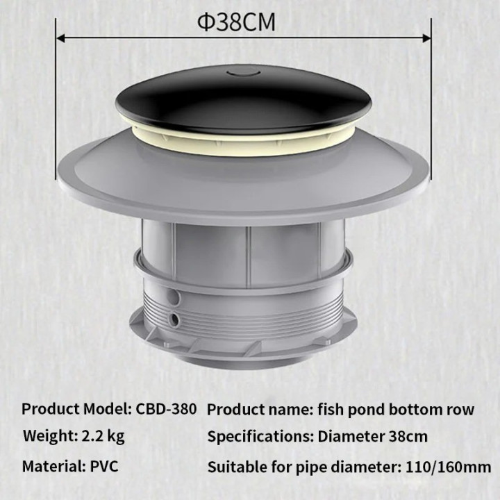 Sifon de pardoseala din beton 110/160mm (CBD-380)