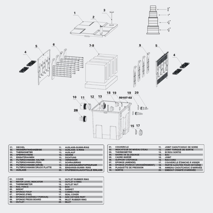 Filtru gravitational CBF-350 (12 000)