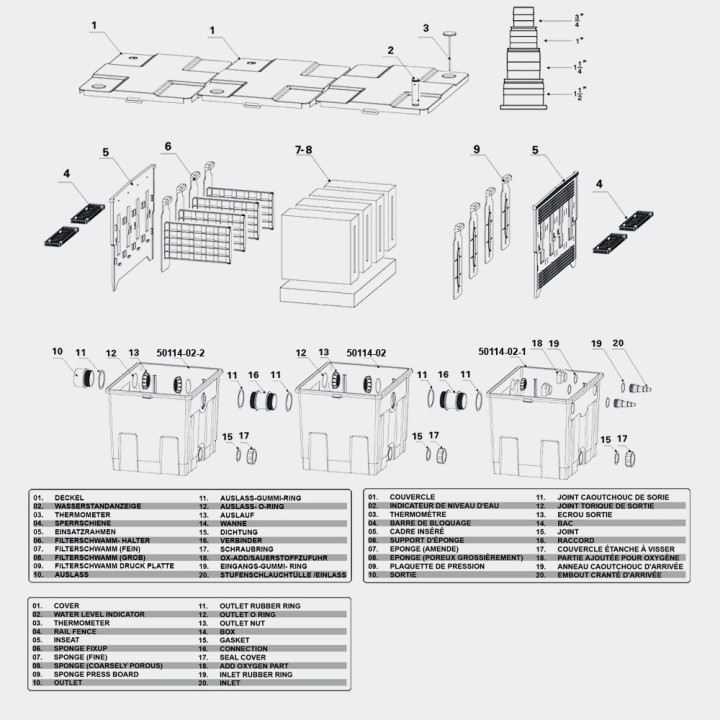 Filtru gravitational CBF-350C (90 000)