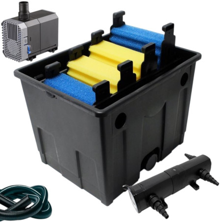 Filtru gravitational CBF-350 cu lampa CUV-218 si pompa CHJ 3000