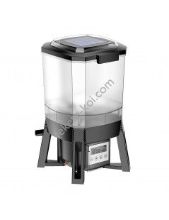 Hranitor automat cu panou solar CFF-206 volum 6 litri - fish-farm.ro