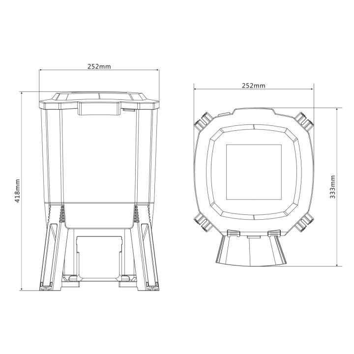 Hranitor automat cu panou solar CFF-206 volum 6 litri - fish-farm.ro