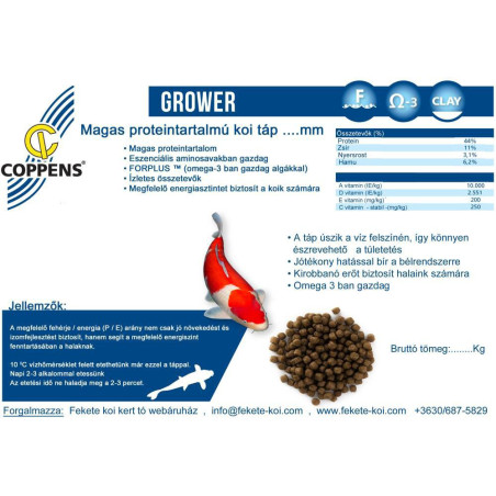 Hrana Coppens Grower cu proteine 3 mm ( 2 kg )