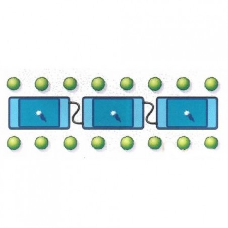 Bazin prefabricat de plastic QUADRA C3 365 L