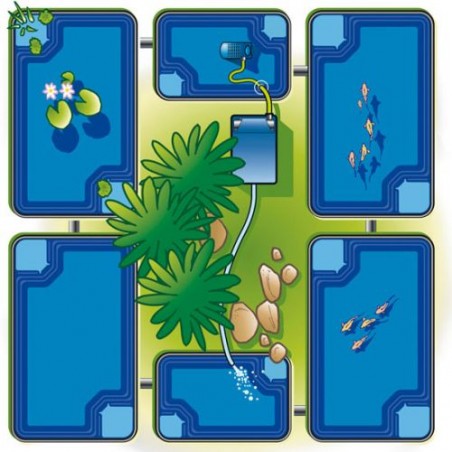 Bazin prefabricat de plastic QUADRA C3 365 L