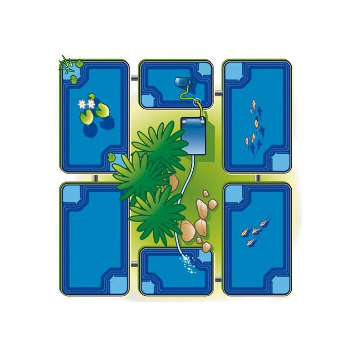 Bazin prefabricat de plastic QUADRA C3 365 L