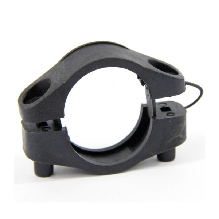 Clemă de țeavă din plastic pentru furtunuri spiralate cu nervuri de 32