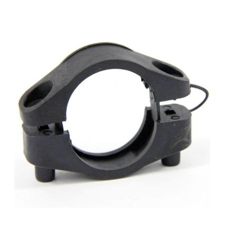 Clemă de țeavă din plastic pentru furtunuri spiralate cu nervuri de 38